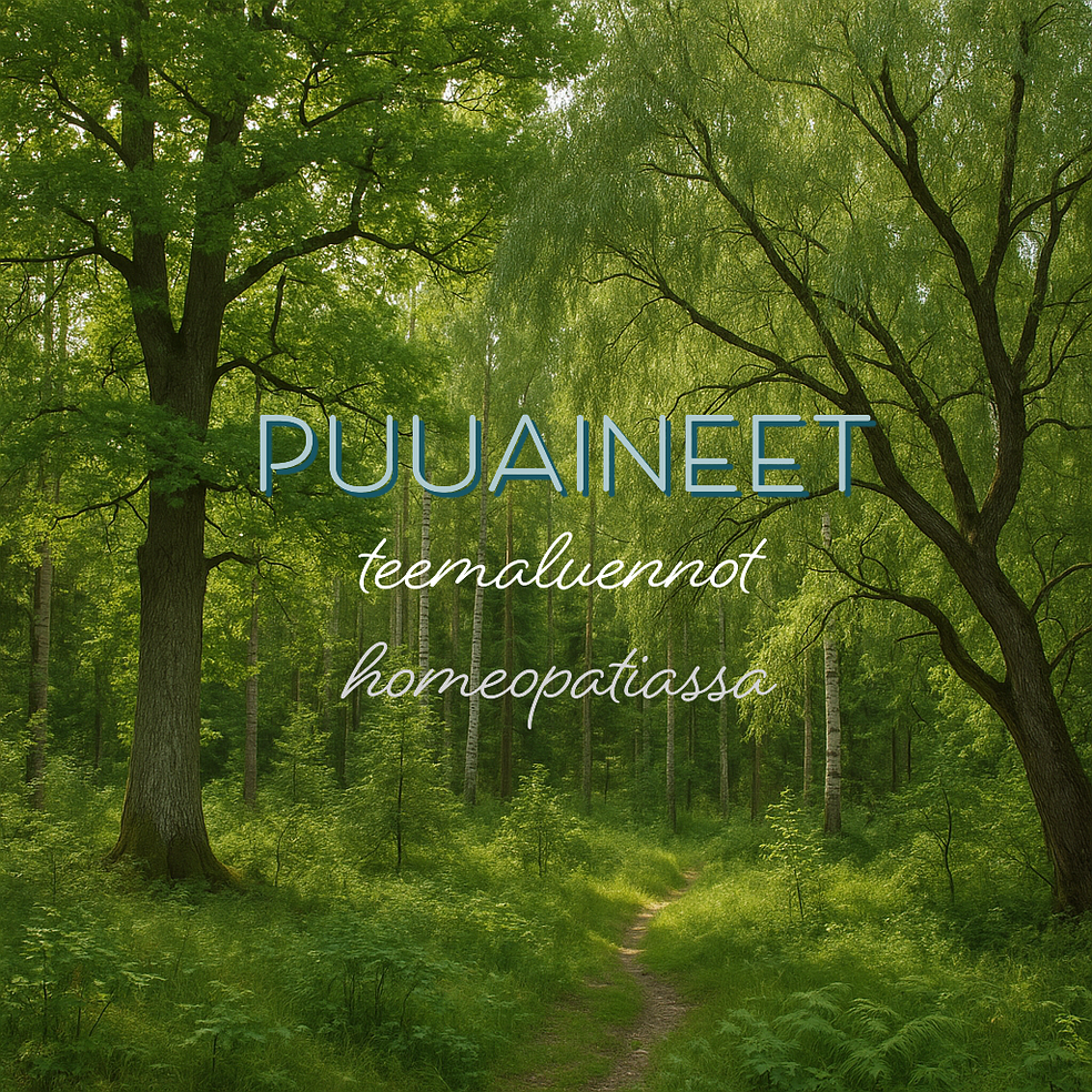 Puut - homeopatian teemaluennot by TAIMI koulutus Oy